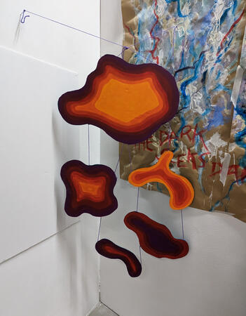 blobs &amp; things hanging sculpture